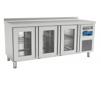 Холодильный стол 3 стеклянные двери, 600 СЕРИЯ , 400 л / KAYALAR/ Турция